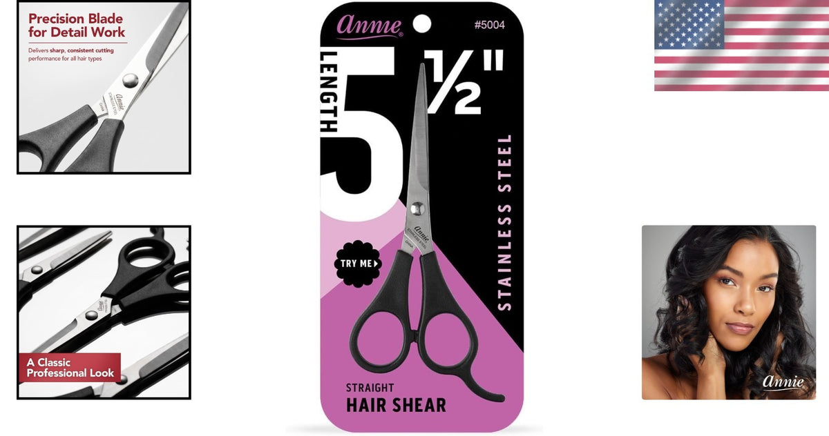 Professional 5.5 Inch Rust-Resistant Hair Cutting Scissors - Ambidextrous