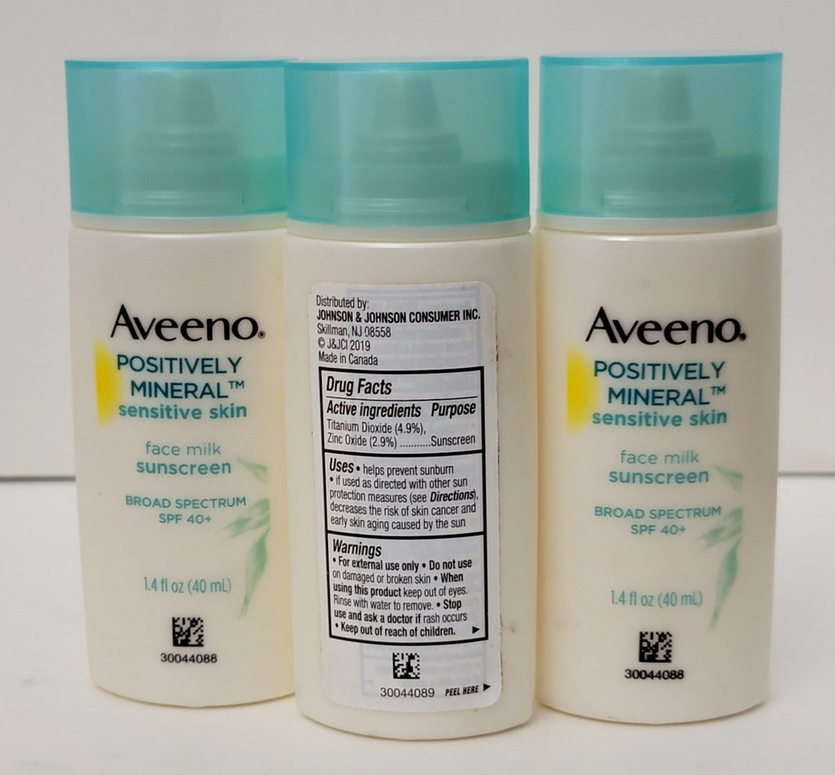 Mineral Sensitive Skin Face Sunscreen SPF 40+ 3 Pack - Broad Spectrum, Face Milk