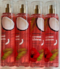 Coconut Hibiscus Body Mist Set - 4 Pack 8 oz Fragrance Sprays
