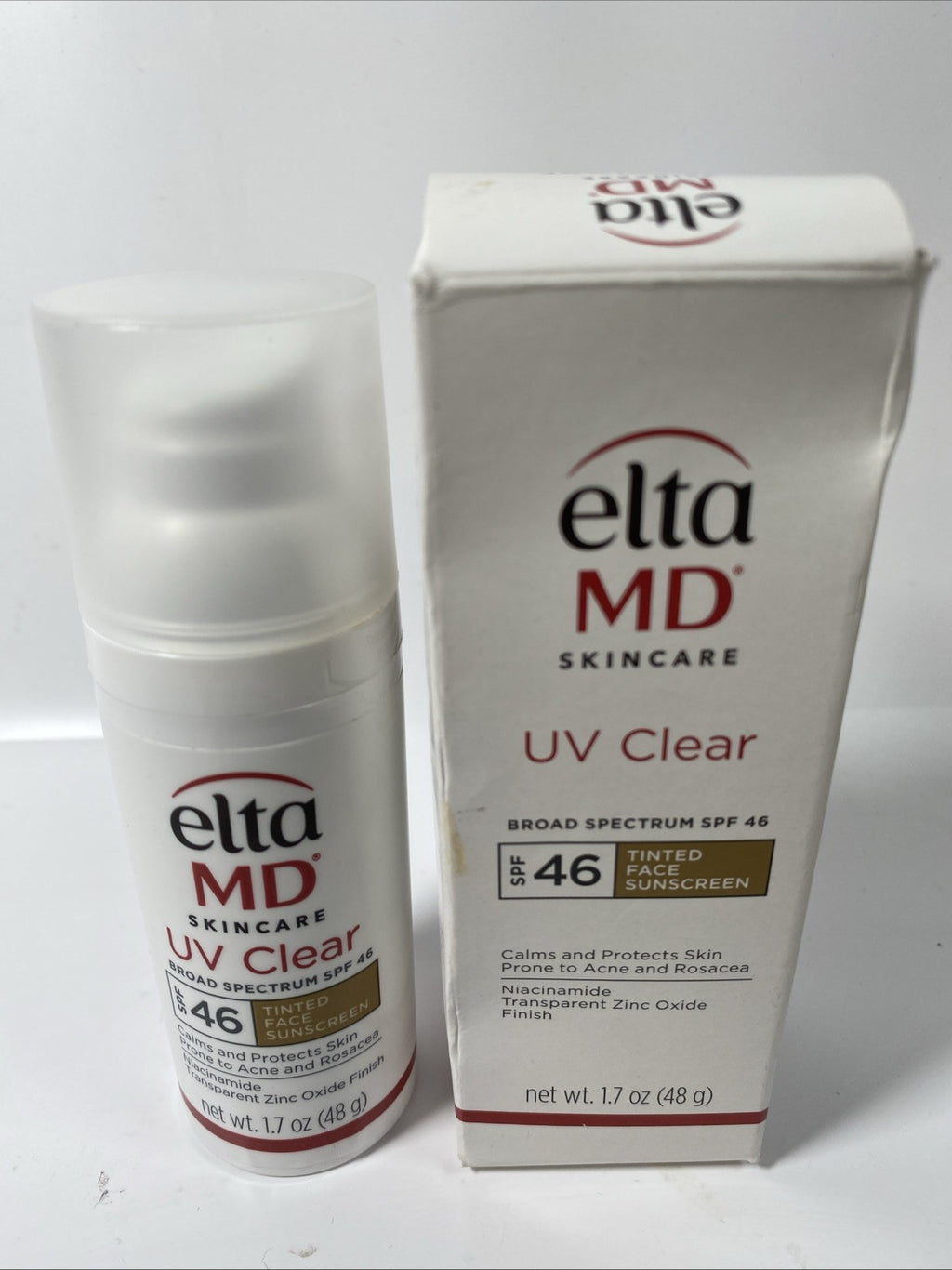 Broad Spectrum SPF 46 Tinted Facial Sunscreen - Elta MD UV Clear 1.7 Oz
