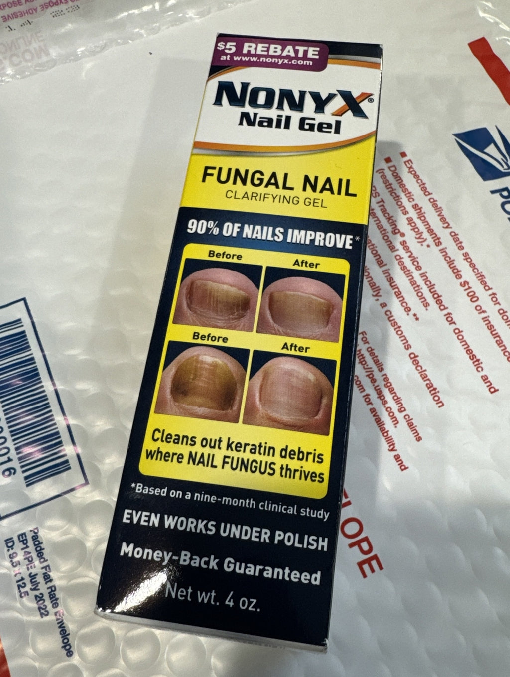 NonyX Nail Gel Treatment 4oz - Fungal Nail Clarifying Solution, 6-Month Supply
