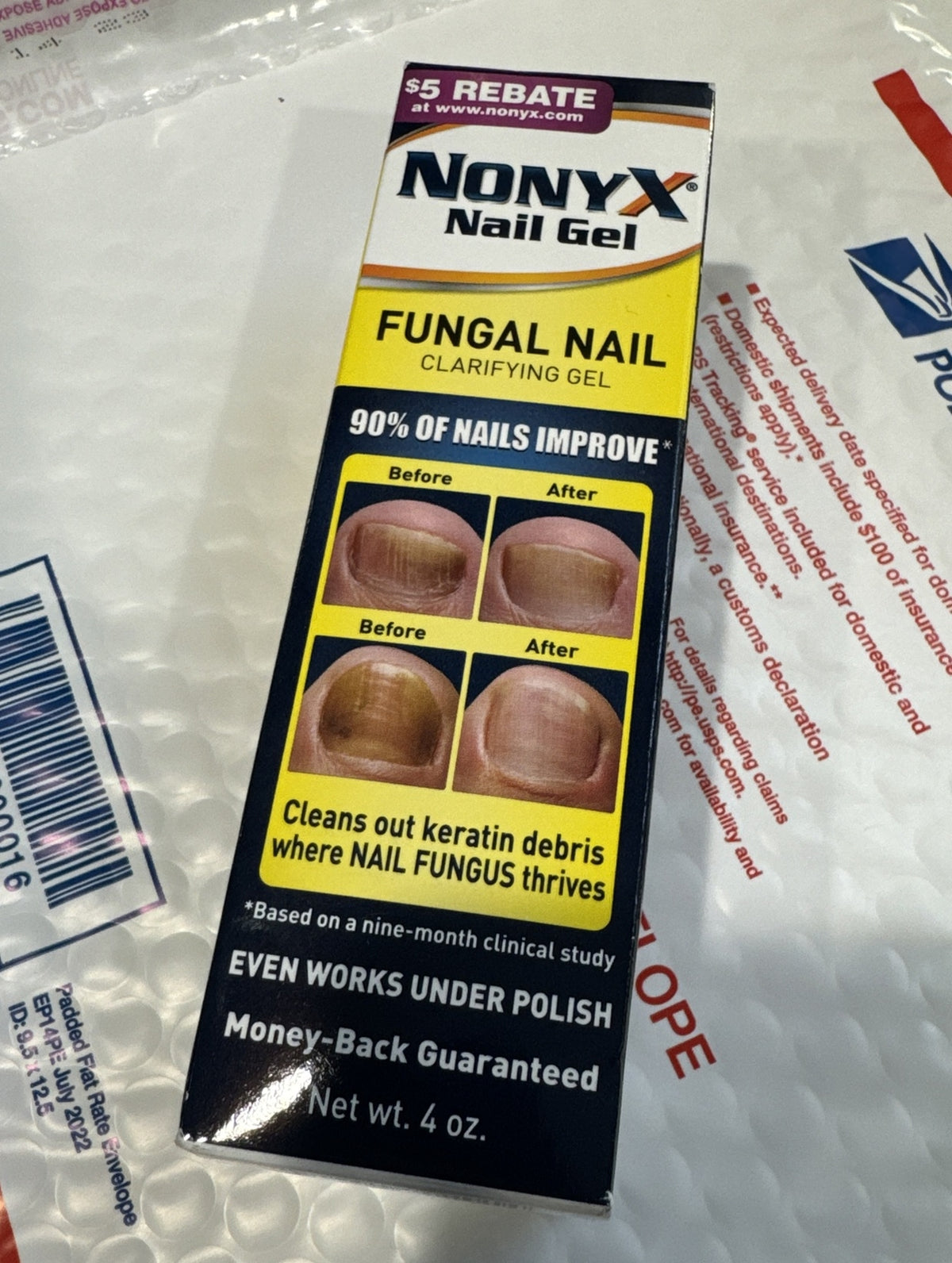 NonyX Nail Gel Treatment 4oz - Fungal Nail Clarifying Solution, 6-Month Supply