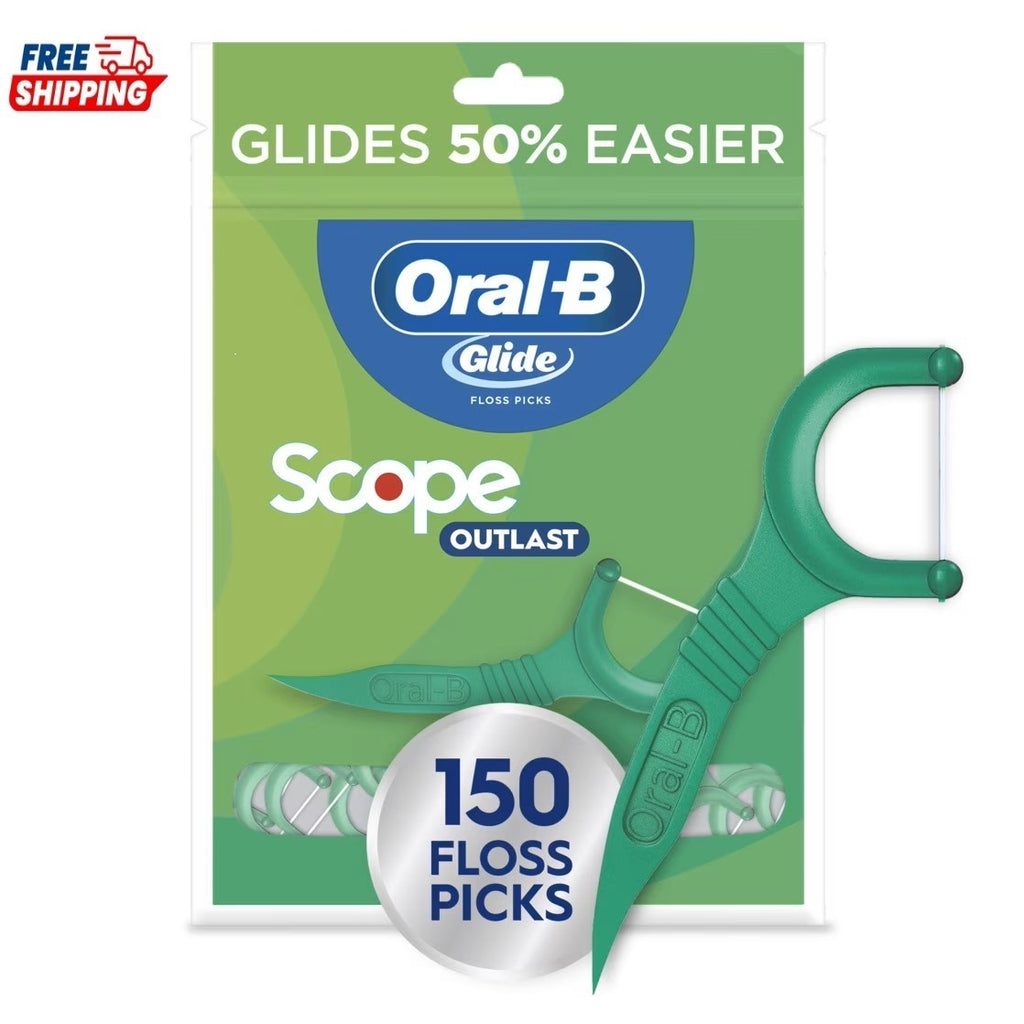 Dental Floss Picks Mint Floss with Scope Outlast Flavor - 150 Count