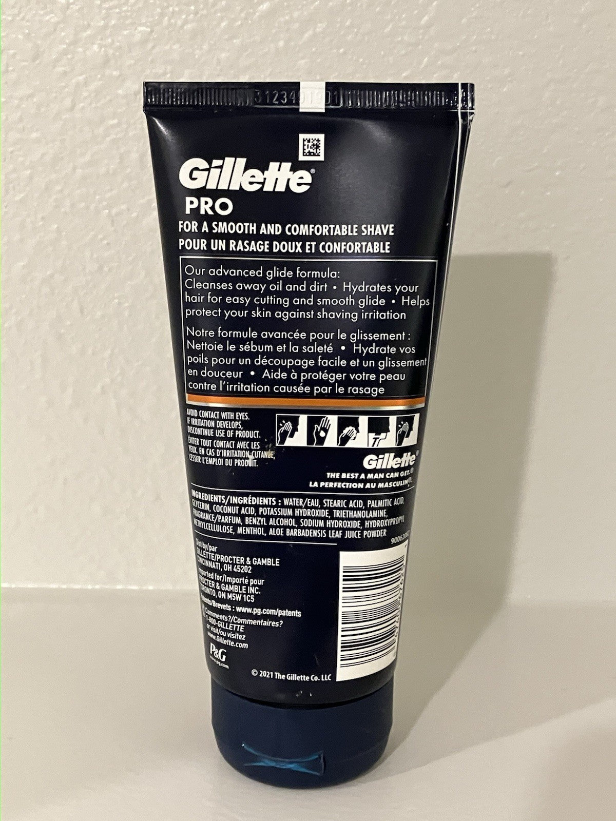 Gillette Pro Sensitive Shave Cream - Advanced Glide Formula, 6 Fl oz (3 Pack)