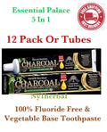 Natural Bamboo Charcoal Toothpaste 12 Pack - Fluoride-Free Oral Care