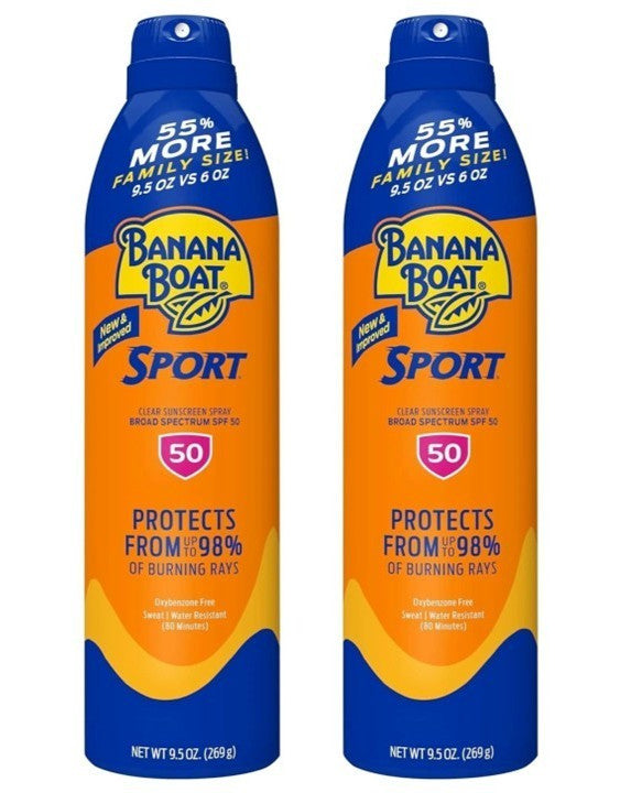 SPF 50+ Sunscreen Pack - Broad Spectrum Waterproof Sun Protection 9.5 oz