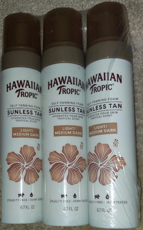 Hawaiian Tropic Sunless Tanning Foam - Light/Medium Dark 6.7oz