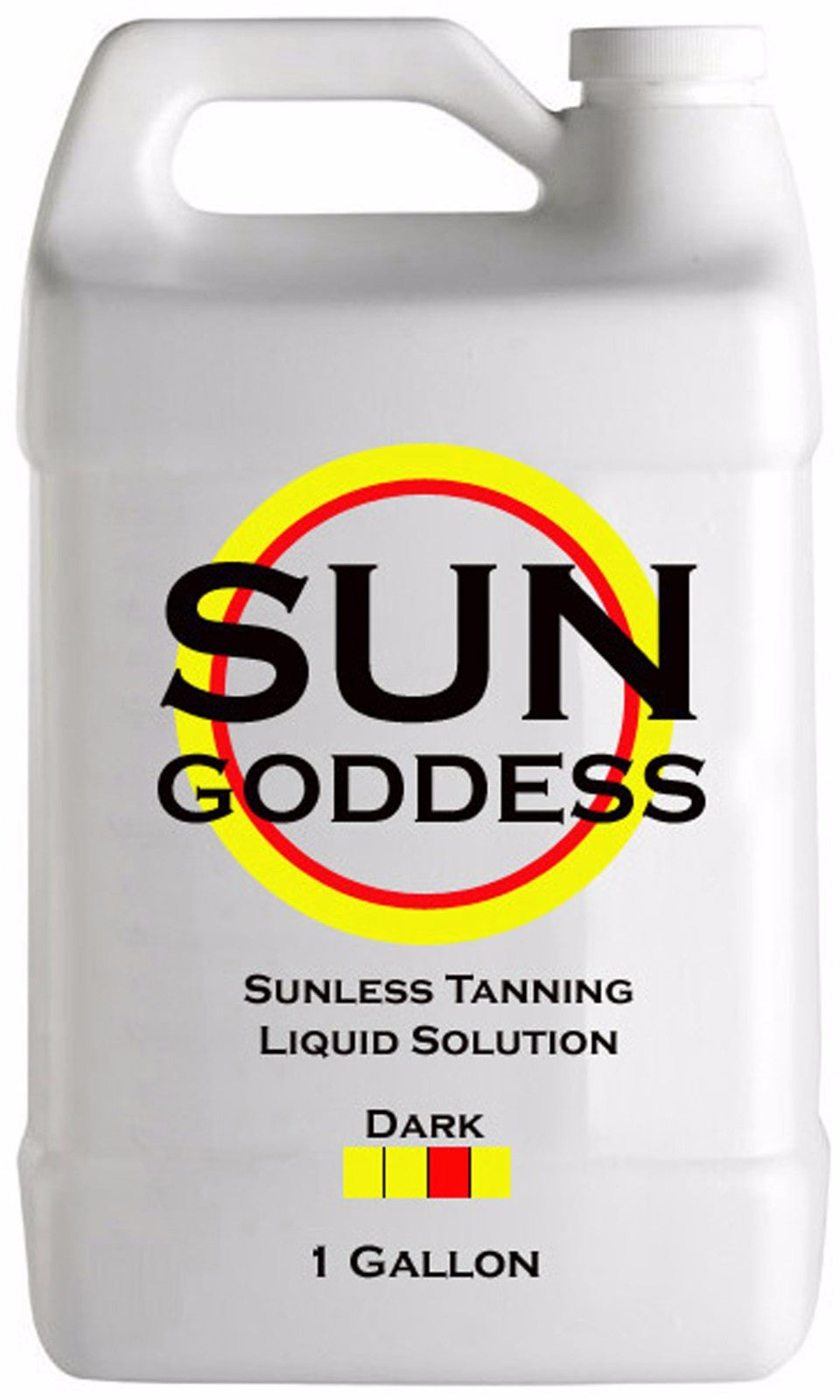 Dark Sunless Self Tanning Spray Solution - 1 Gallon with Applicator Mitt & Gloves