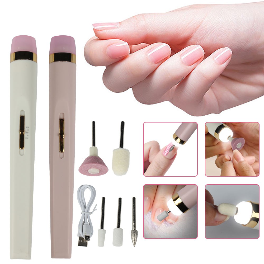 Electric Nail Drill File Machine for Manicure and Pedicure with LED Light