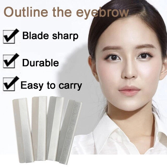 Disposable Feather Style Eyebrow Razor Blades - 100 Pack