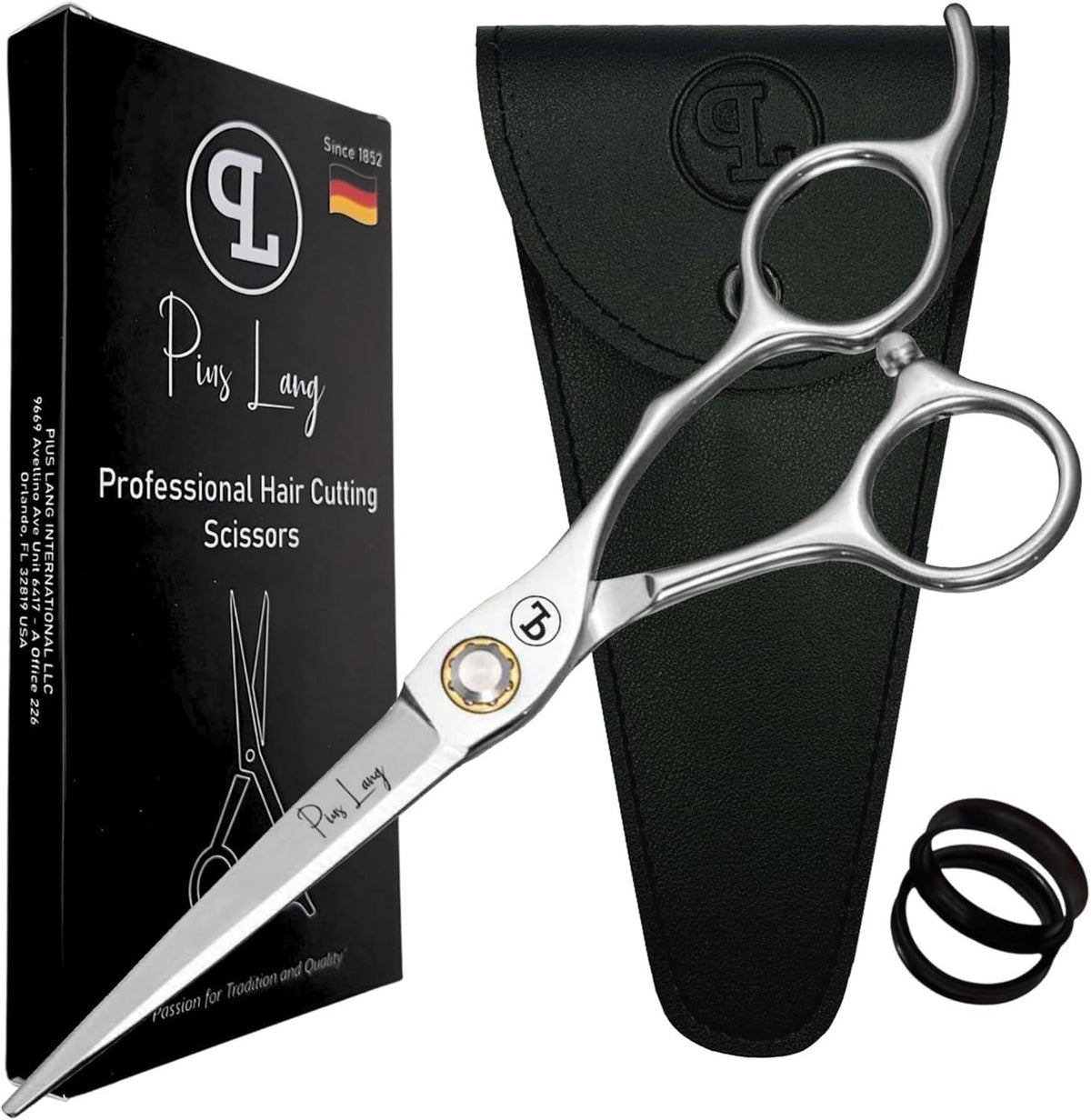 Professional Hair Cutting Scissors 6.5 inch - Premium Barber Shears for Stylists & Home Use