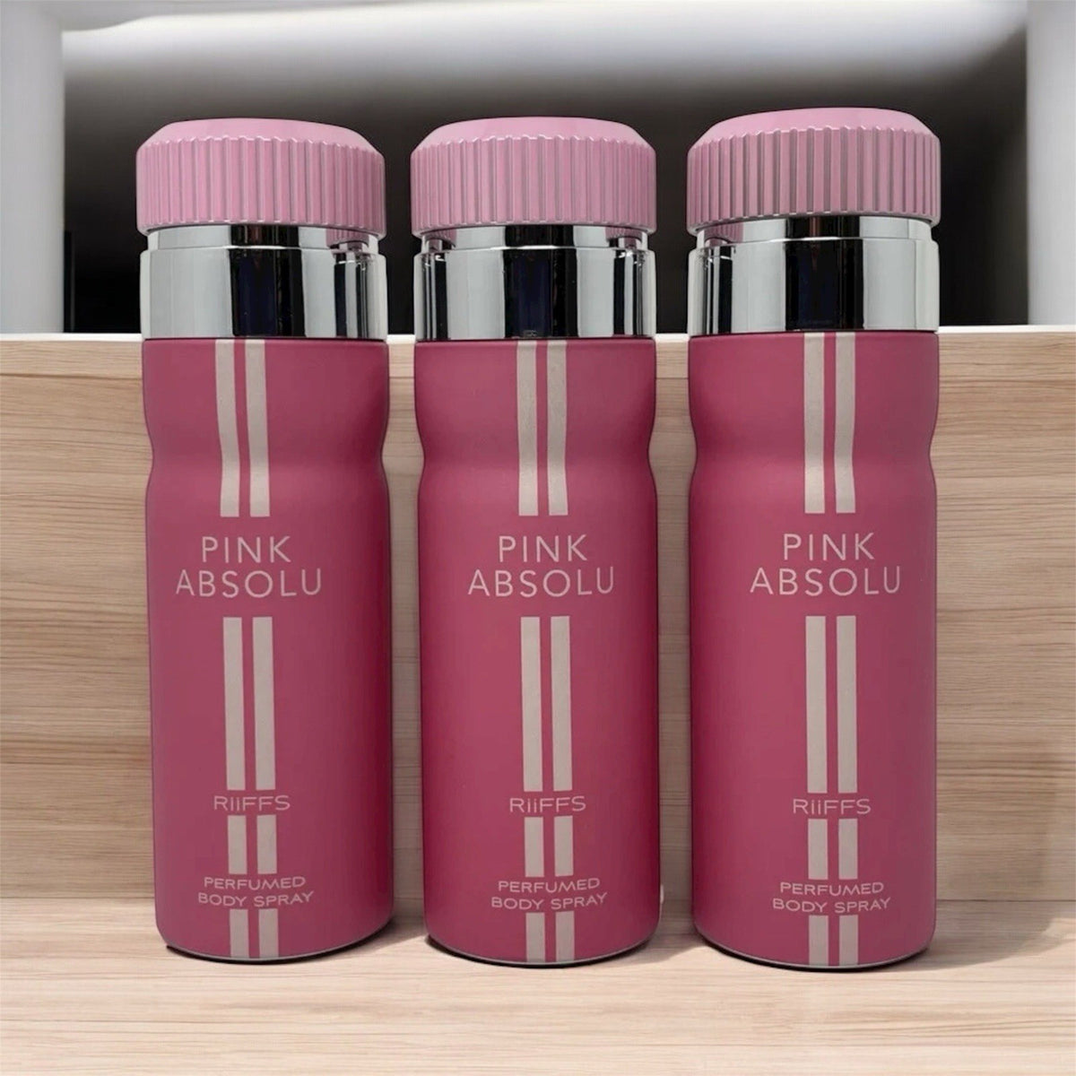 Pink Absolu Perfume Body Spray - Floral Fragrance 200ml, Pack of 3