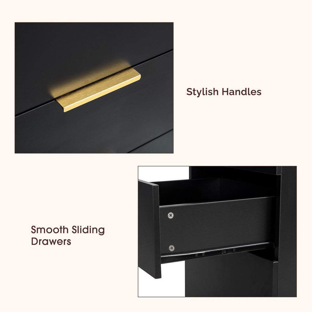 Salon Organizer with Stainless Steel Finish and Tool Holders