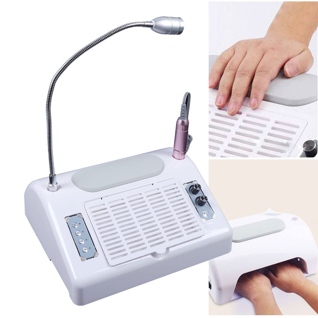 5-in-1 Nail Drill & UV LED Lamp Dryer Vacuum Cleaner for Manicure Pedicure