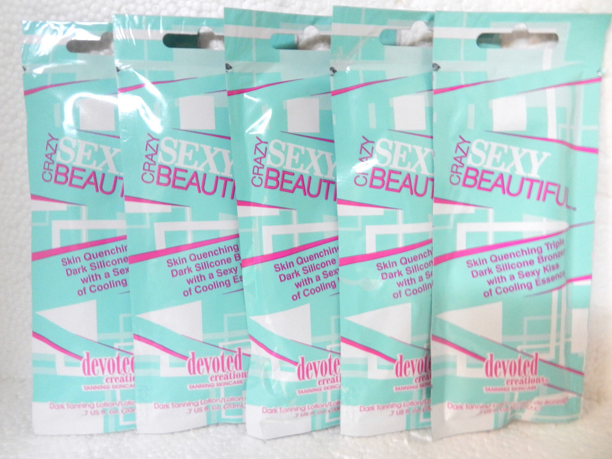 Dark Bronzer Tanning Lotion Pack of 5 - Silicone Skin Quenching Formula