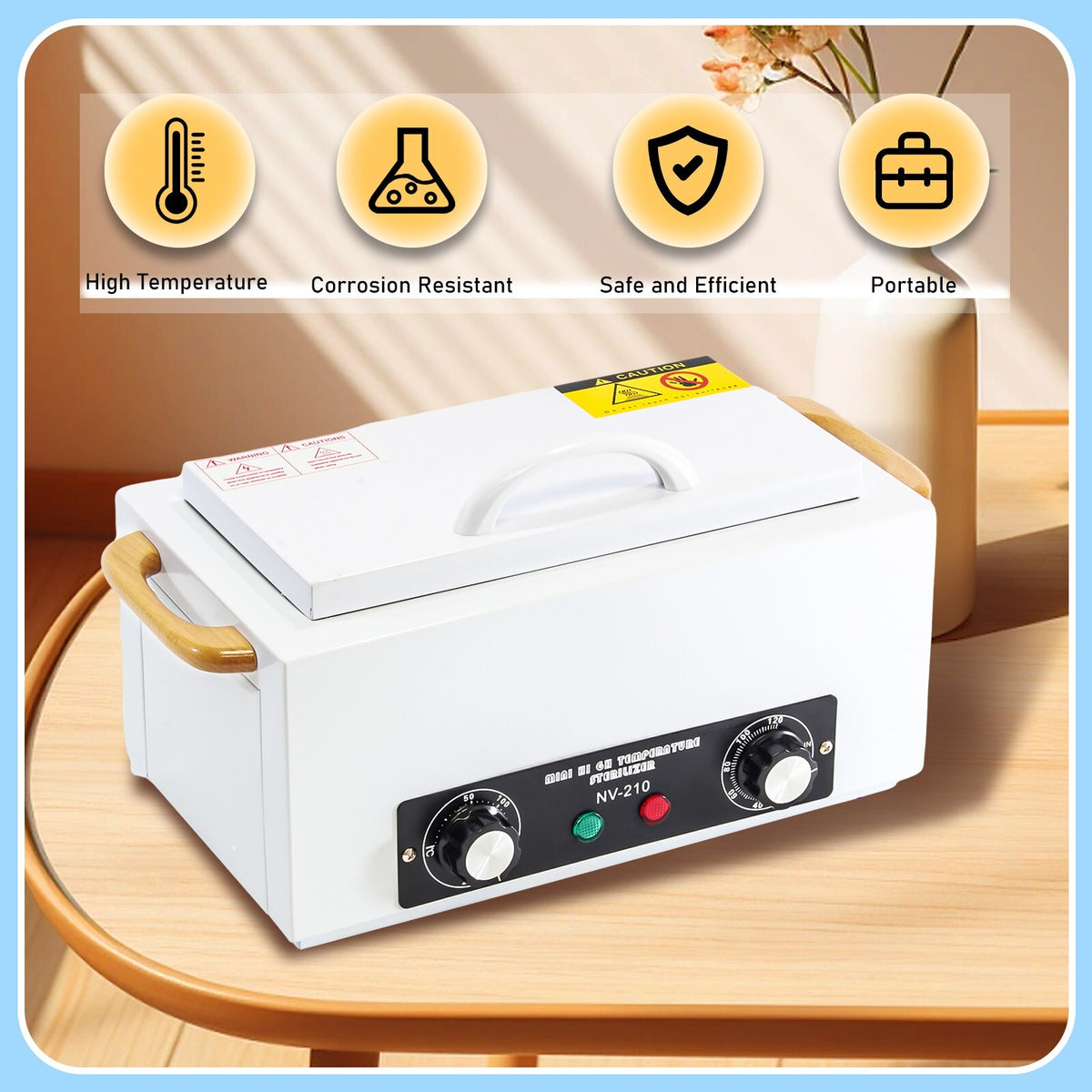 2L Dry Heat Sterilizer Cabinet for Beauty and Tattoo Tools with Automatic Timer