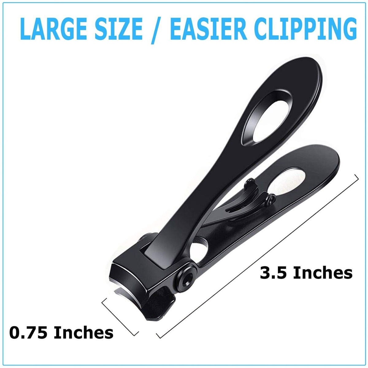 Extra Large Heavy Duty Stainless Nail Clippers for Thick Nails - Professional Pedicure Tool