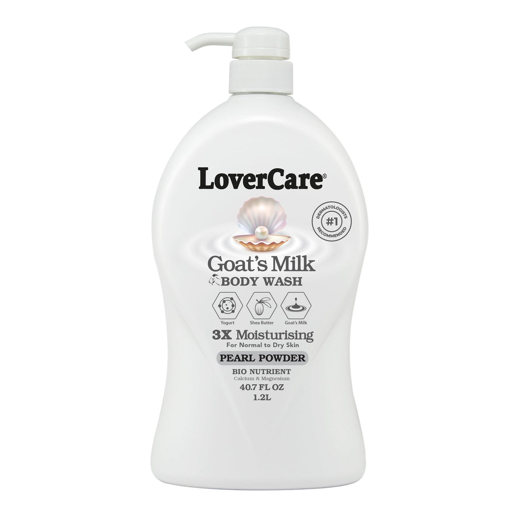 Goat's Milk Body Wash with Pearl Powder 40.7 oz - Nourishing Moisturizing Shower Cream