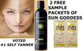Self Tanner Moisturizer with Anti-Aging & Natural Sunless Tan - 2 Bonus Pack