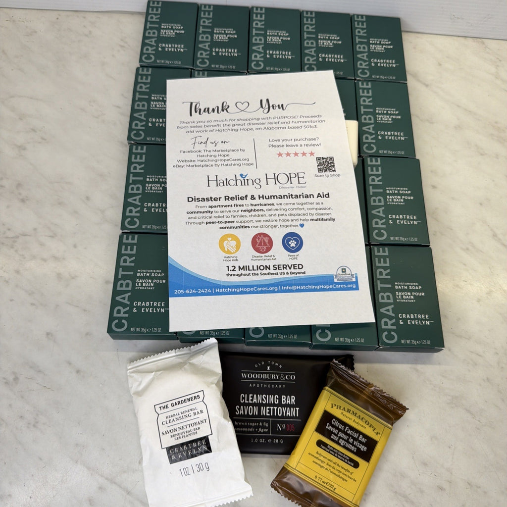 Moisturizing Bath Soap 20 Bars - Gentle Hydrating Cleansing