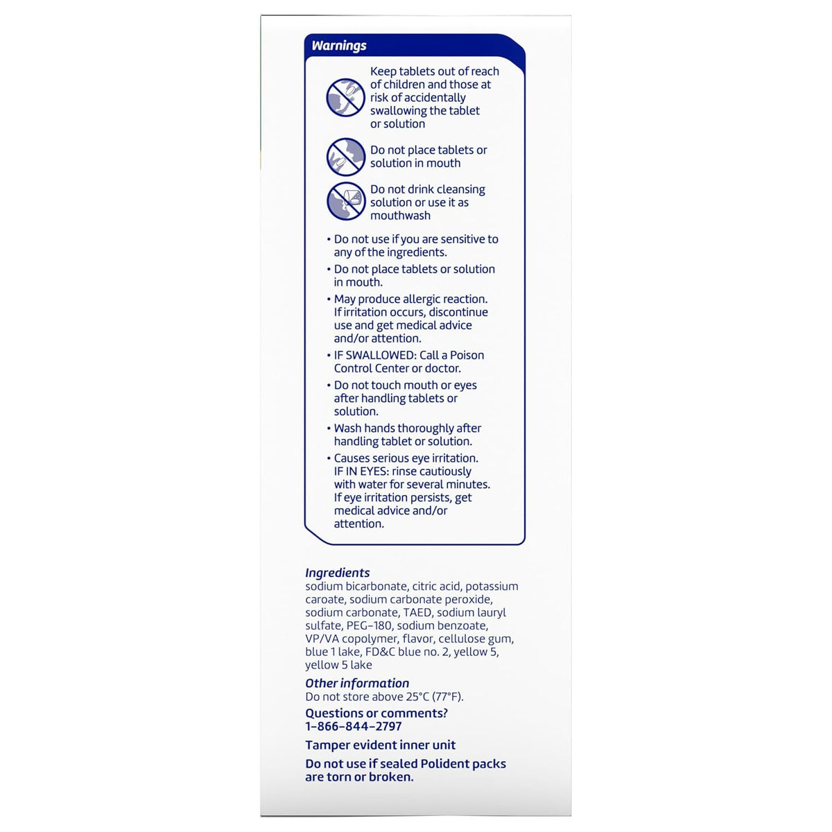 Dental Appliance Cleanser Tablets - Antibacterial Retainer & Mouthguard Cleaner, 60 Count