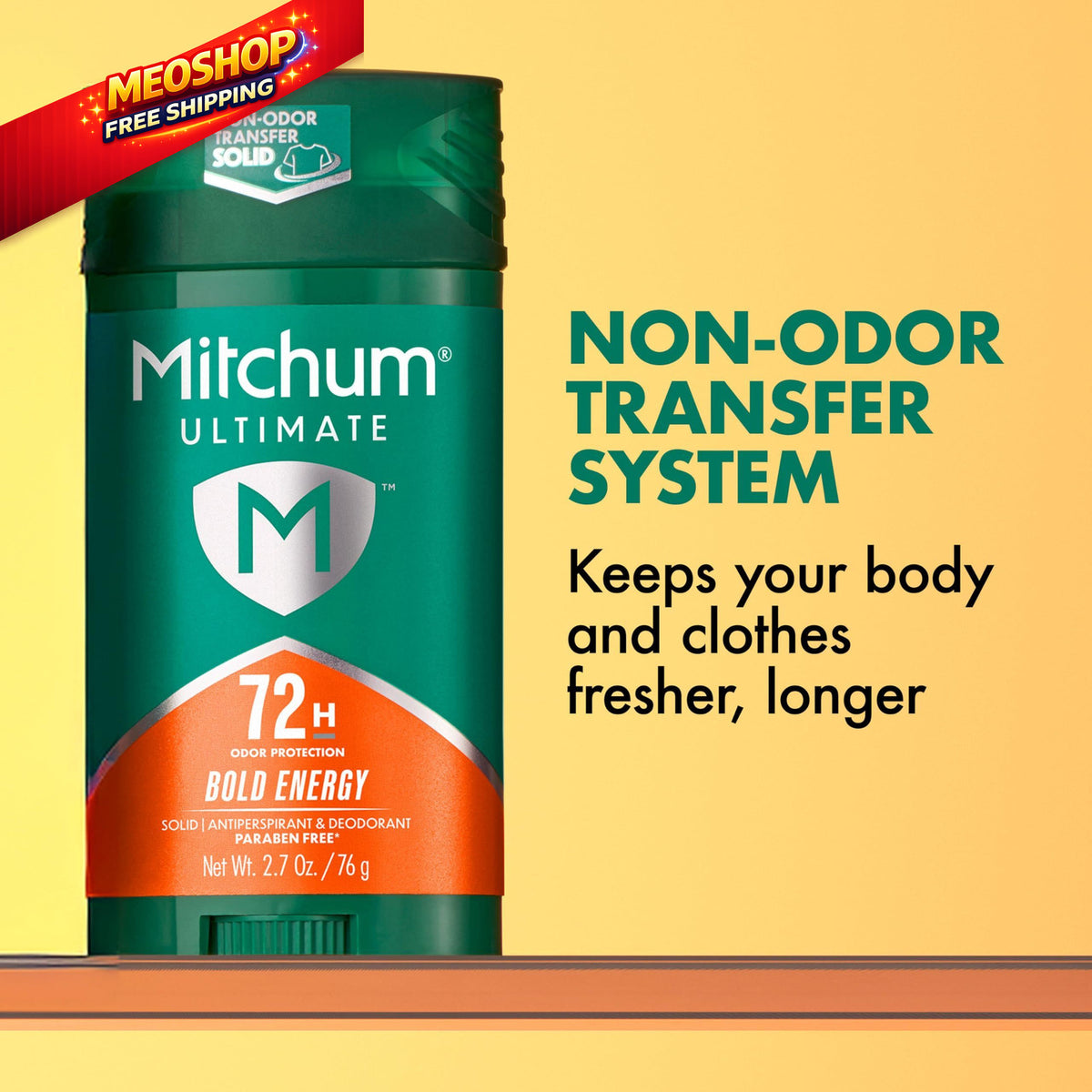 Men's 72H Odor Protection Antiperspirant Deodorant Pack of 2 - Orange