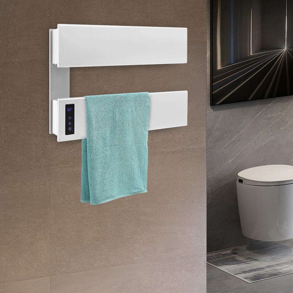 Wall-Mounted Electric Towel Warmer 100W Aluminum Alloy Bathroom Heater