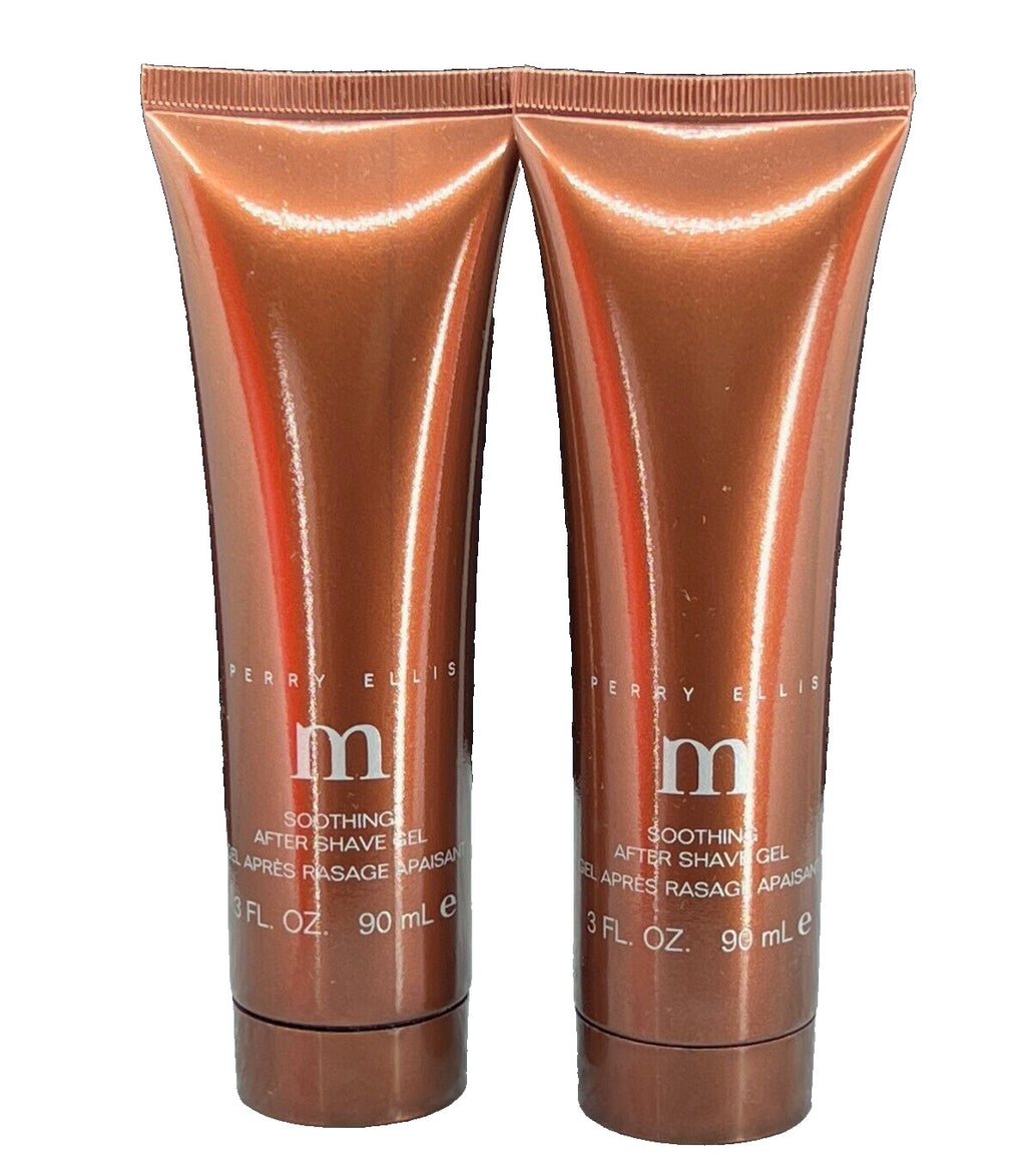 Perry Ellis M After Shave Gel - Soothing Post-Shave Care, Pack of 2