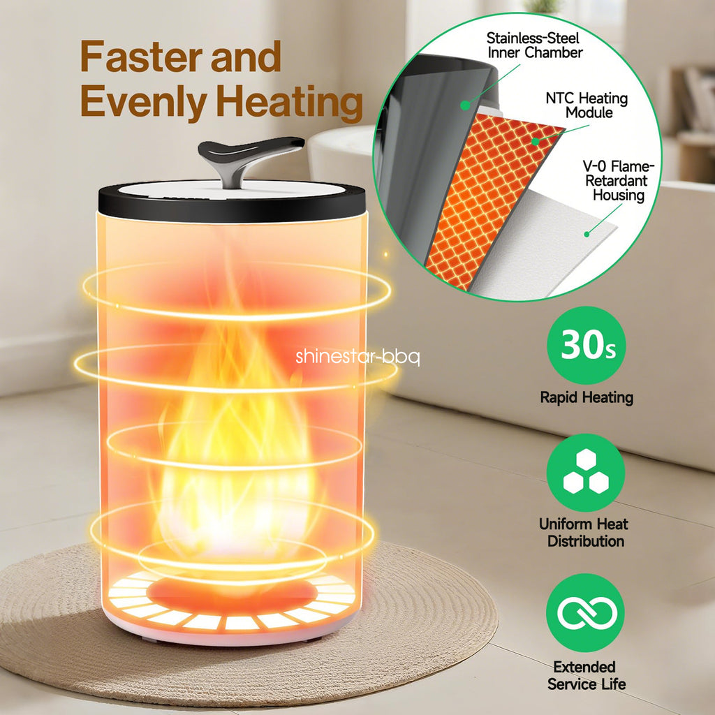 20L Towel Warmer Bucket - Auto Shut-Off Spa Bathroom Heater for 2 Towels