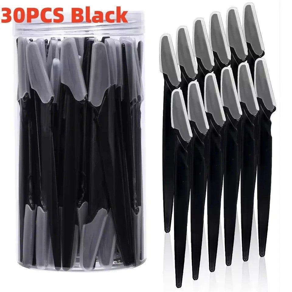 Eyebrow Razor Kit for Facial Hair Removal & Shaping - 40 Pieces