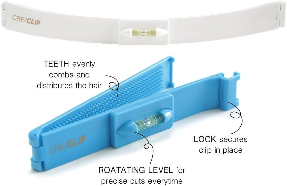 DIY Hair Cutting Tool Set with Adjustable Clips for Home Trimming