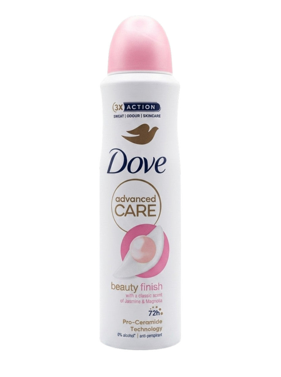 Dove Beauty Finish Antiperspirant Deodorant Spray for Women 150ml, 48H Protection