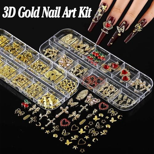 18000+ Nail Charms & Art Decorations Kit with Storage & Tools