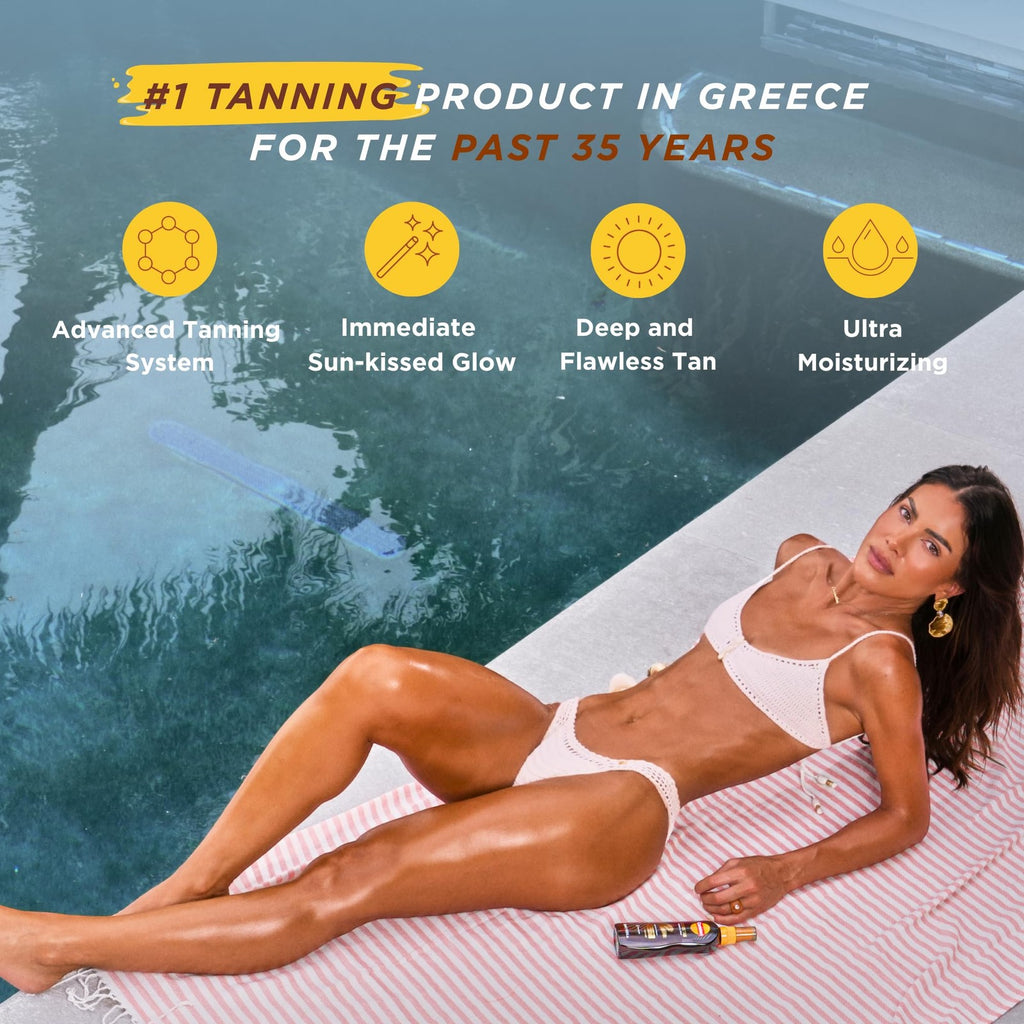 Tanning Oil Spray with Vitamin E & Carrot - Deep, Radiant Sun-Kissed Glow