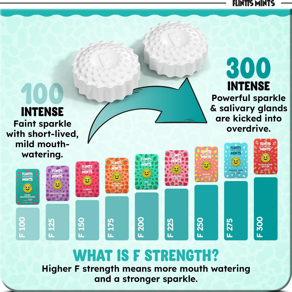Flintts Sugar-Free Mouthwatering Mints for Dry Mouth Relief - Travel Pack