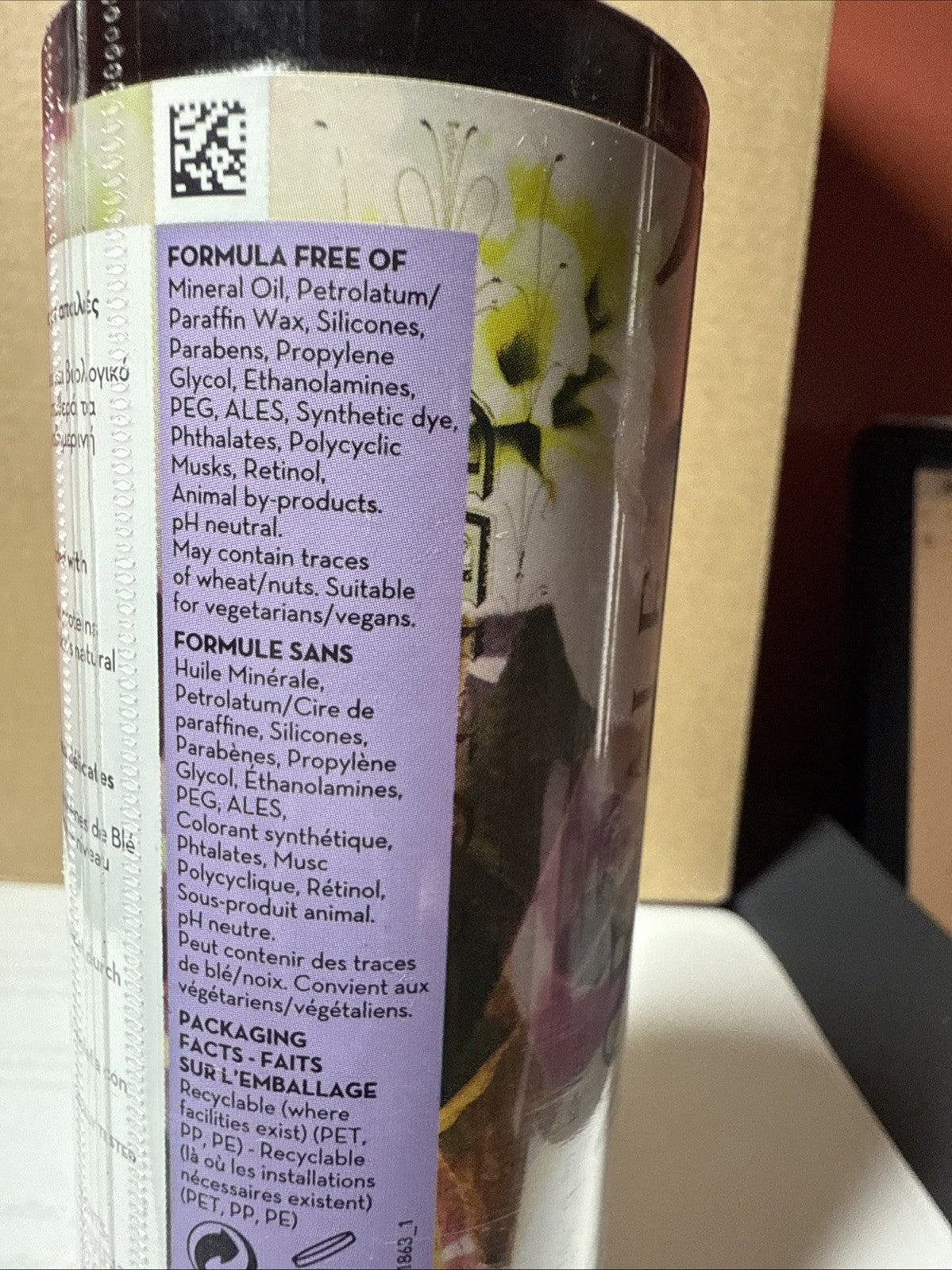 KORRES Violet Shower Gel 8.45 oz Pack of 2 | Moisturizing Body Wash