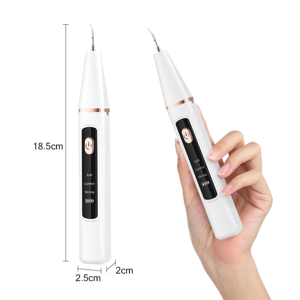 Ultrasonic Dental Tartar & Plaque Remover Kit - Electric Teeth Cleaner