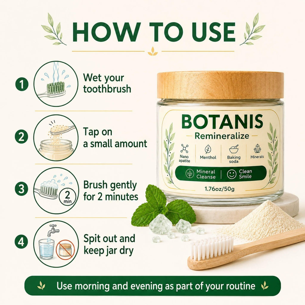 Fluoride-Free Tooth Powder with Xylitol and Calcium Carbonate - Spearmint Flavor