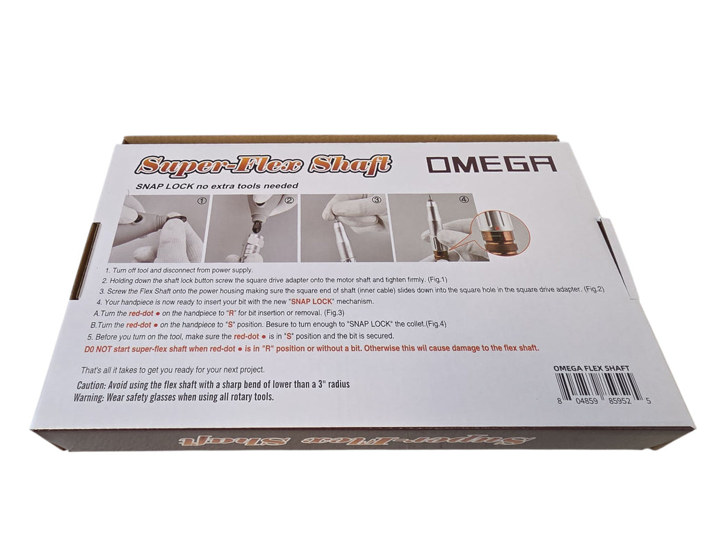 Omega Super-Flex Shaft 3/32 Inch Rotary Tool Replacement Part
