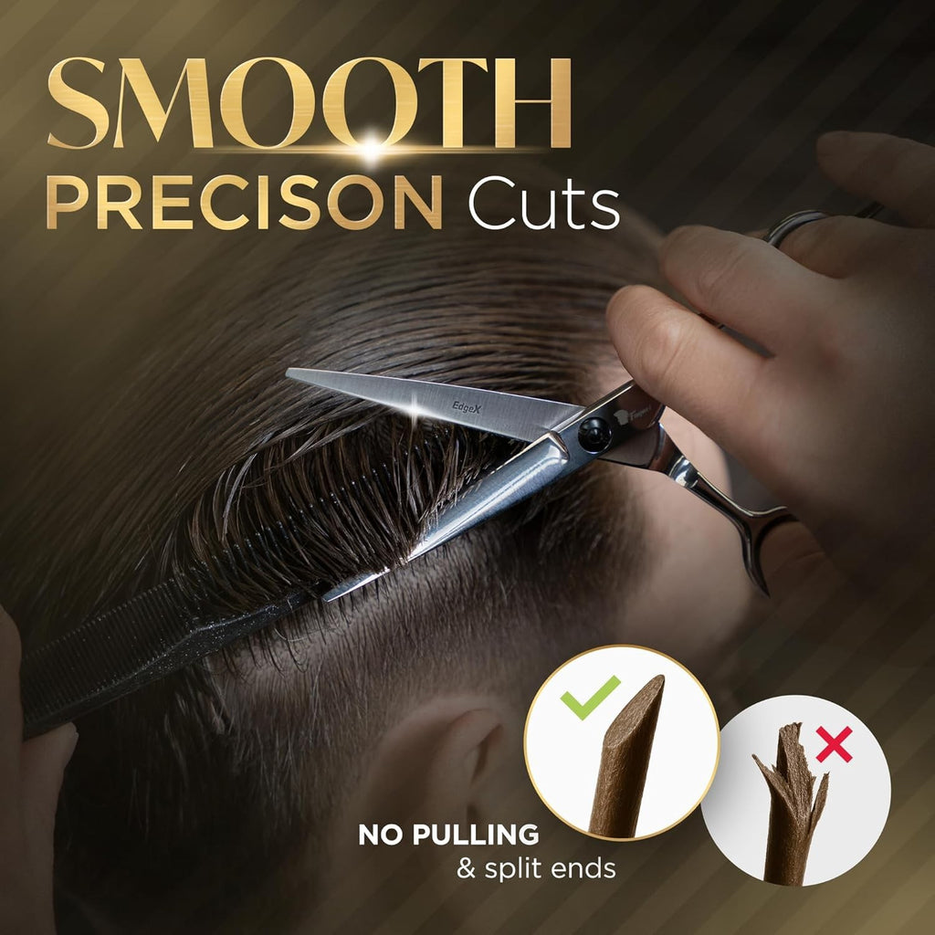 Professional Hair Cutting Scissors 6 Inch Barber Shears for Salon & Home