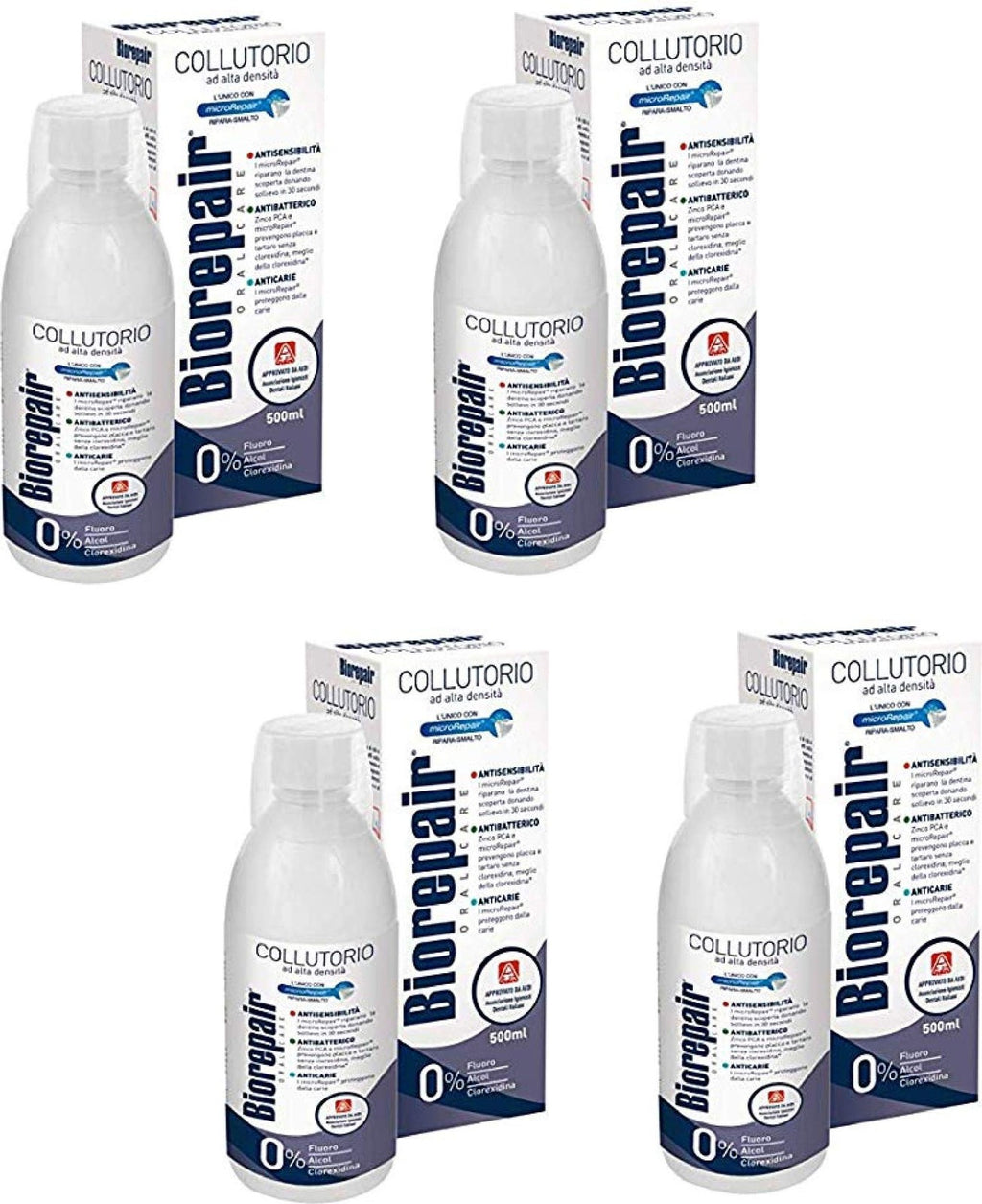 Mouthwash Pack of 4 - Protective & Refreshing Oral Care 500ml