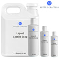Liquid Castile Soap Unscented | Natural Organic Cleansing Base Bulk