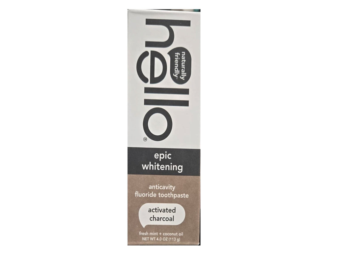 Activated Charcoal Toothpaste - Fluoride-Free Whitening Mint Vegan 3 Pack