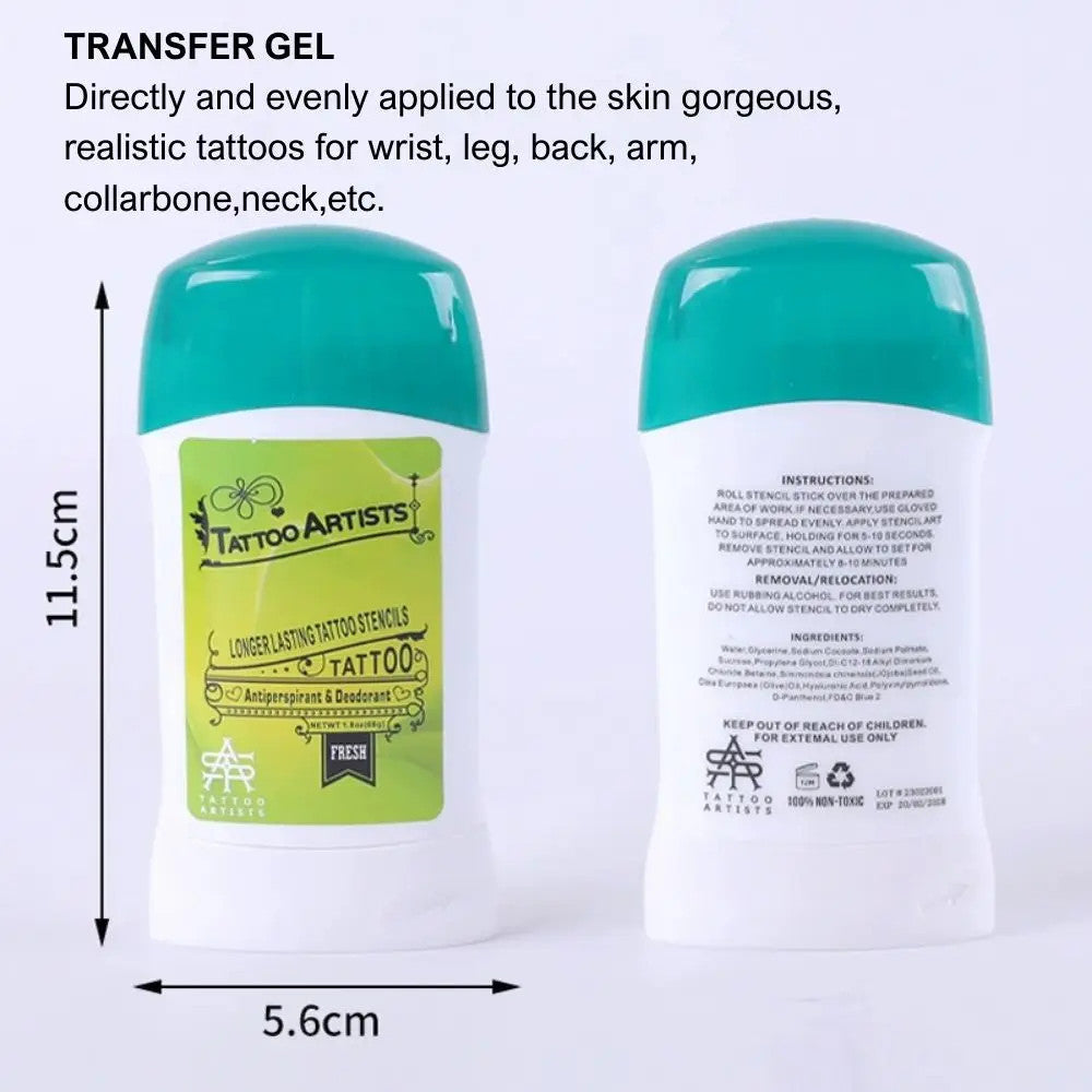 Tattoo Transfer Gel & Soap - Stencil Transfer Cream for Microblading