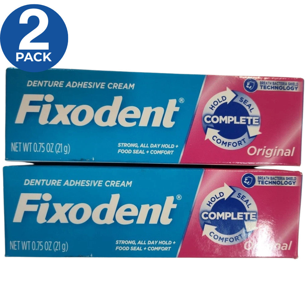 Denture Adhesive Cream Strong Hold Complete 0.75 oz - 2 Pack