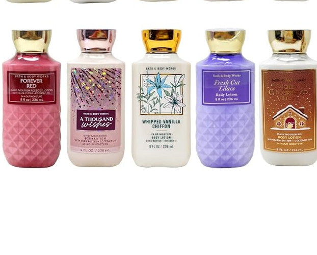 Assorted Body Lotion Bundle - 5 Pack 8 Oz Moisturizing Lotions for Soft Skin