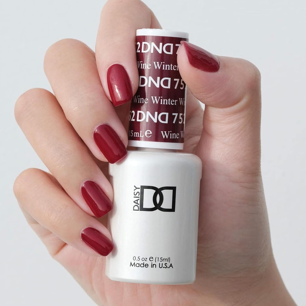 DND Gel Polish & Matching Nail Lacquer Winter Wine Set - Long-Lasting Manicure