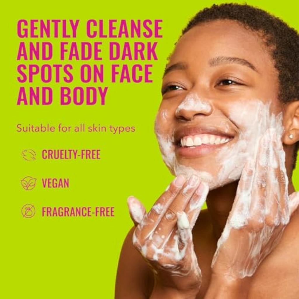 Brightening & Dark Spots Face and Body Bar - Soap-Free, pH-Balanced