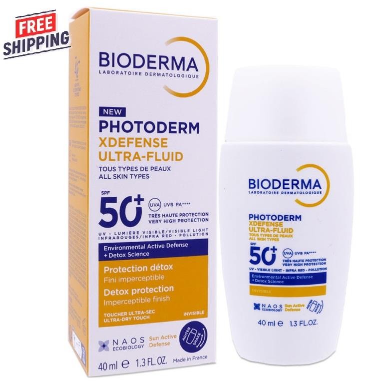 SPF50+ Sun Protection Face Cream Ultra-Fluid with Detox Technology 40ml