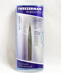 Professional Point Tweezers #1240-P - Fine Precision Slant Tip for Grooming